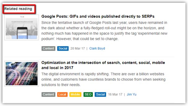 Content Recommendations