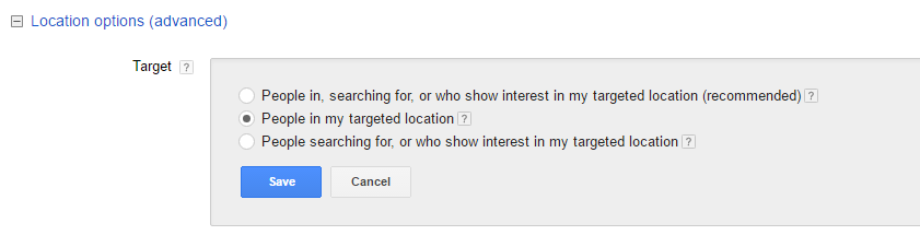 Targeting option image
