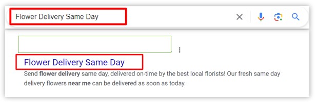 keyword indicating